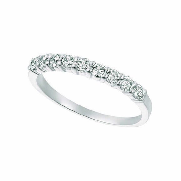 0.50 Carat 9 Stone Natural Diamond Ring - Picture 1 of 1